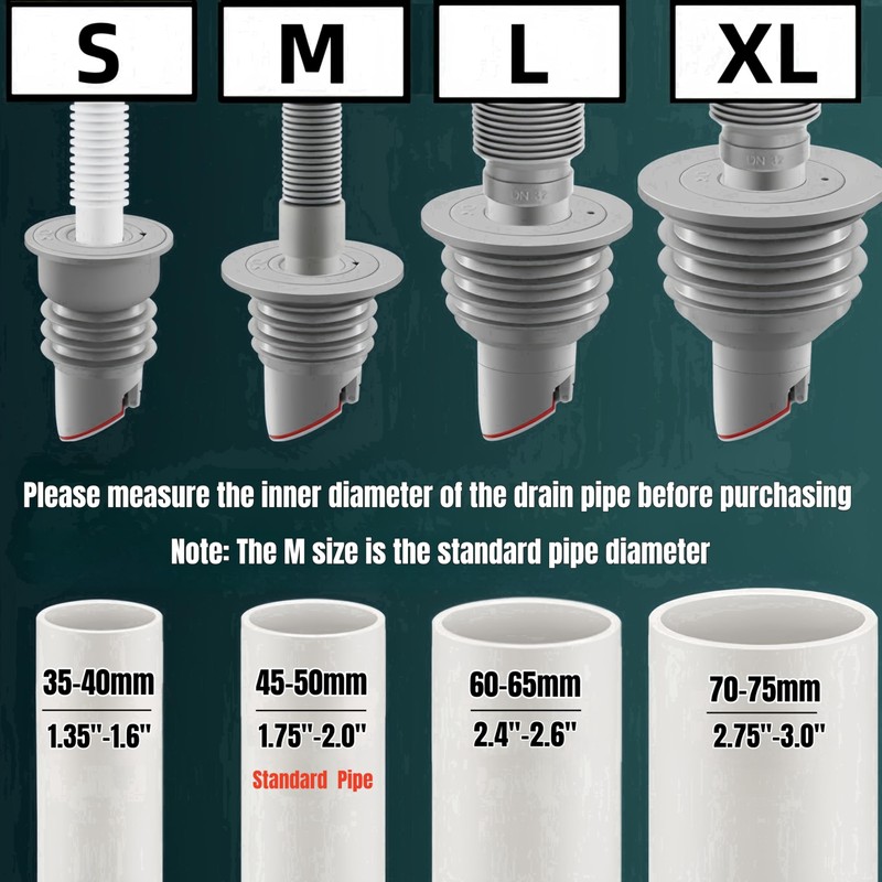 Washing Machine Drain Hose Seal, Anti-Odor Floor Drain Plug Sewer