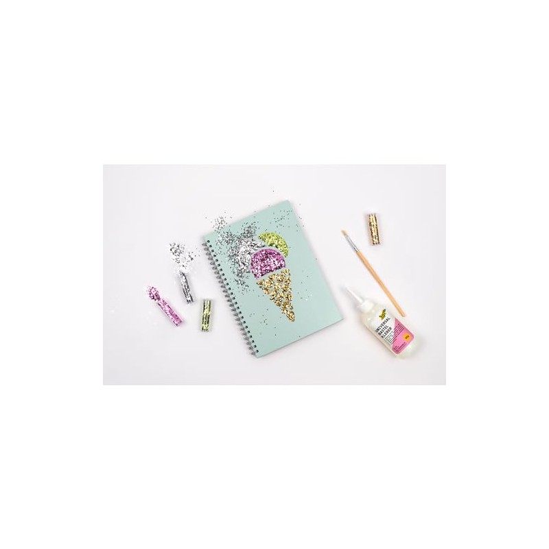 folia 5891 Organic Chunky Glitter Set Starlight, 10 Tins Including