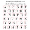 1/2" Wood Burning Letter Kit, 36 Pcs Alphabet and Number
