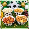 4-Pack Large Soccer Serving Bowls, Reusable 9.45" Melamine Snack Bowls
