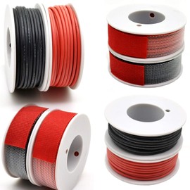 22awg Silicone Electrical Wire Cable 2 Colors (26ft Each) 22 Gauge Stranded Tinned Copper Wire Flexible and Soft for DIY
