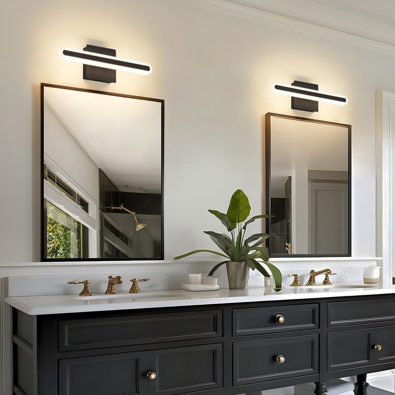 Joosenhouse Modern LED Bathroom Vanity Light Fixtures, 5CCT Dimmable Bathroom