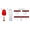 MCJC Catholic Bishop Costume, Red and White Papal Robe with