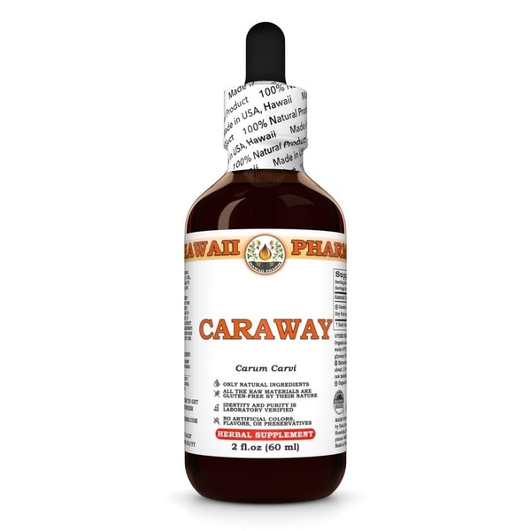 Caraway (Carum Carvi) Dry Fruit Tincture, Made in Hawaii, Organic