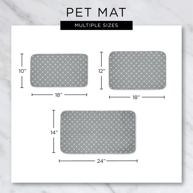 Bone Dry Machine Washable, Ultra Absorbent Pet Mat, 12x18, Rose