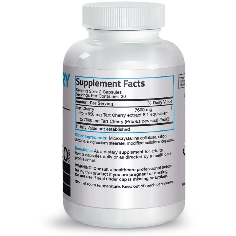 Bronson Tart Cherry Maximum Strength 7600 mg, 180 Vegetarian Capsules