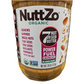 Nuttzo Organic 7 Nut Seed & Butter Power Fuel Crunchy, 26 Ounce, Gluten Free