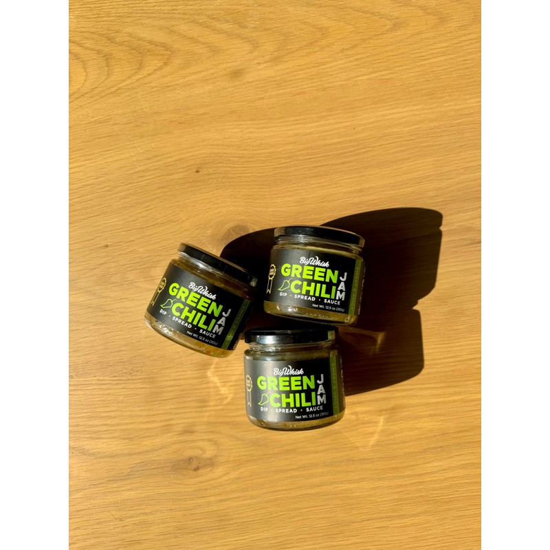 Big Whisk Green Chili Jam – Sweet and Spicy Spread,