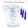 3-Piece Plastic Measuring Cups Set, 8 16 32 oz Capacity