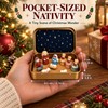 Mini Nativity Set in a Tin Box, Christmas Jesus Scene