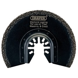 Draper 70469 Oscillating Multi-Tool Diamond Coated Cutting Blade (88mm)