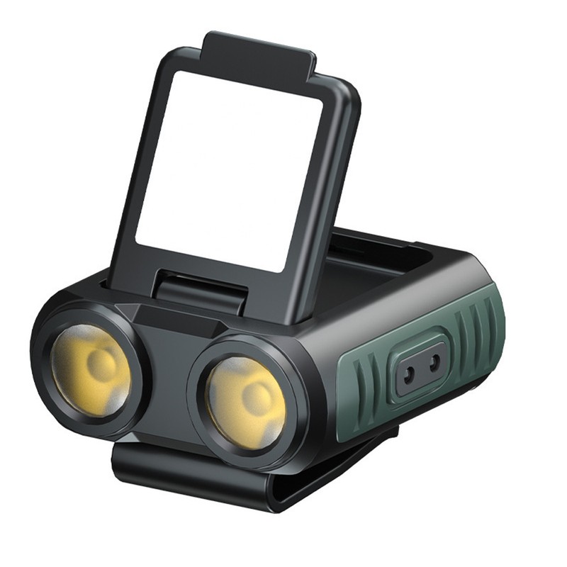 Portable Cap Clip Headlamp Outdoor Camping Fishing Headlight Waterproof Hat