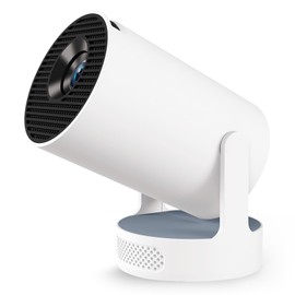 Mini Projector with WiFi and Bluetooth, 4K 1080P Support Portable Projector with Speaker, 110'' Big Screen Projection, Auto Keystone, 210° Rotatable Smart Projector for Phone/TV Stick/Laptop