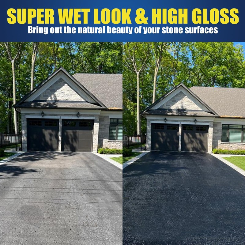 Super Wet Look Stone Sealer-1 Gallon, Durable & Long-Lasting Protection