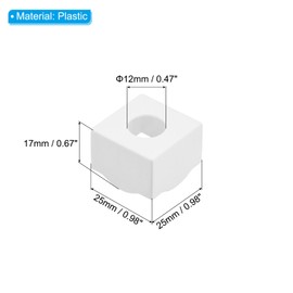 PATIKIL Pool Chalk Holder, 16 Pack Billiard Chalk Storage Holder Portable Cue Chalk Holder Billiards Pool Table Accessory for Billiard Chalk, White