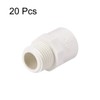 sourcing map 20mm Slip X G1/2 Male Thread PVC Pipe