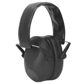 Noise Reduction Safety Ear Muffs Hearing Protection Earmuffs Foldable Sound Protection Headphones Comfortable Ear Defenders Black