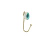 G Decor Rhodes Crackle Glaze Ceramic Wall Hooks Coat Hooks