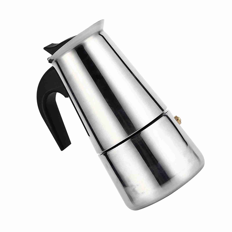 Stainless Steel Percolator Moka Pot Coffee Maker Stove Home Office