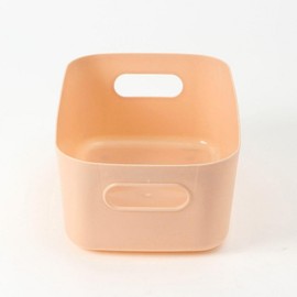 Set of 2 square handle storage baskets 16x24.5cm pitch 2ea