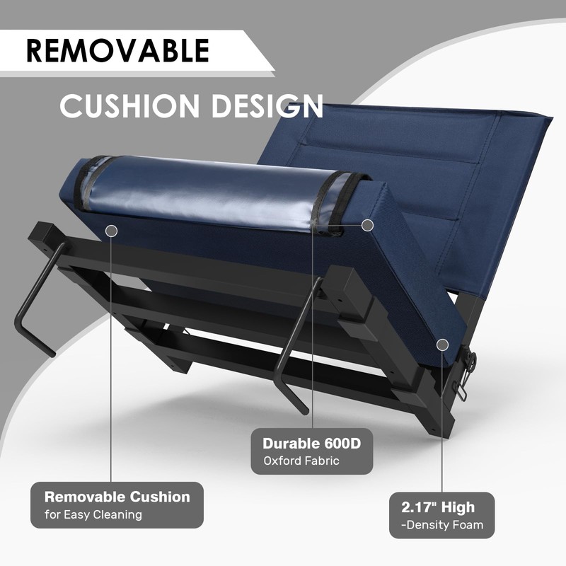 LLEVTIC Stadium Seats with Back Support – Bleacher Chairs with