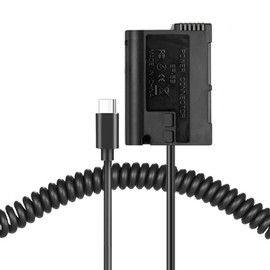 Raeisusp Type-c Spring Cable EP-5B DC Coupler EN-EL15 EN-EL15a Dummy Battery USB-C Cable Kit for Nikon Z7 Z6 Z5 D500 D600 D750 D800 D7200 D7500 Cameras