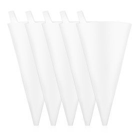 Classicseali 5 Stück Profi Spritzbeutel,31 * 17cm Wiederverwendbare Baumwolle Spritzbeutel Set,Hängende Kuchen Spritzbeutelset zum Dekorieren Verschiedener Kekse Kuchen Gebäck Torten Piping Bags