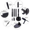 Survival Folding Shovel 35in Multi-Tool, Heavy Duty Carbon Steel Military