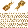100Pcs 7.8mm Female Spade Connector Quick Splice Crimp Terminals Wire