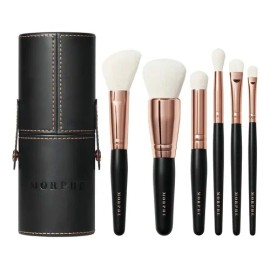 Morphe Rosé Away Juego De Brochas De Viaje De 6 Piezas Color Negro