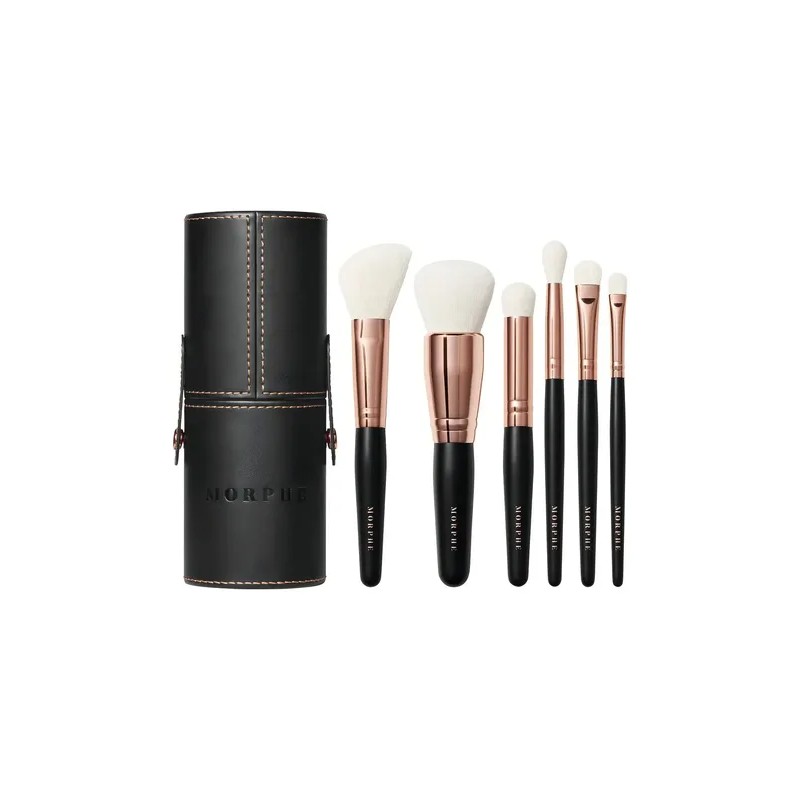 Morphe Rosé Away Juego De Brochas De Viaje De 6