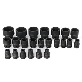 Impact Bit Socket BE-Tool 1/2" 18 mm 6-Point Impact Socket Universal Pneumatic Socket Wrench Head for Electric Impact Wrench Air Impact Wrench （Pack of 1）