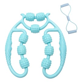 JJYHEHOT Cellulite Massagegerät, Beinmuskel Massagegerät, Fußmassageroller, Massageroller Beine, Ringroller Bein, Massagerolle für Beine Po Arme und Bauch Körperformung mit Tiefe