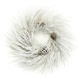 Melrose International Flocked Pine Wreath 28" D PVC
