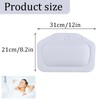Bath Pillow With 3 Strong Suction Cups, Soft Waterproof Bathroom