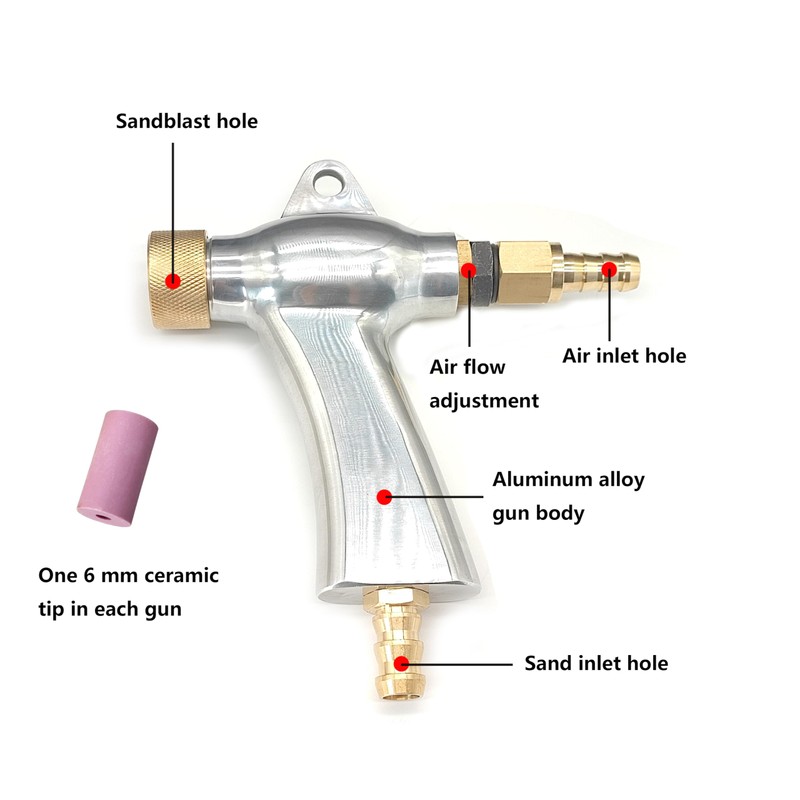 Sand Blaster Gun, Sandblasting Sandblaster Gun Kit for Sandblast Blast