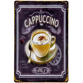 30 x 20 cm Weatherproof Coffee Café Tin Sign, Speciality Recipe, Decorative Overview Wall Sign, Kitchen Sign, Coffee House Culture