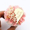6x Valentine's Day Acrylic Cupcake Toppers Heart shaped Tags Valentines