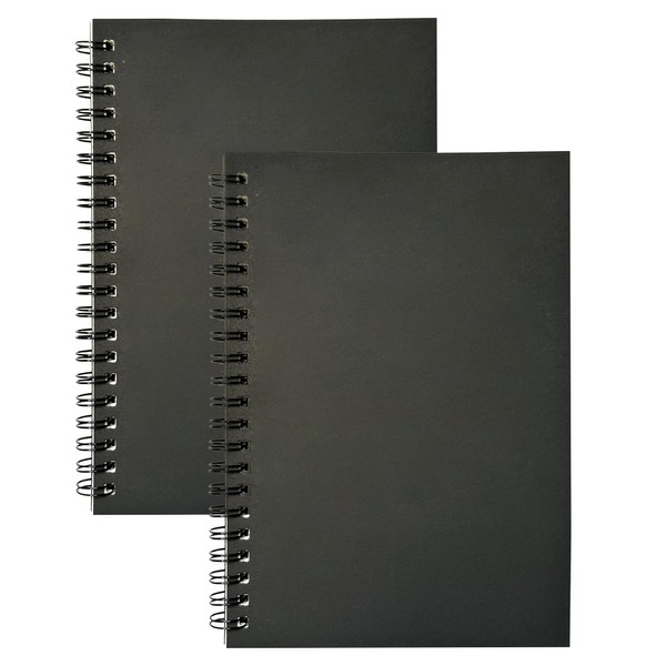 SDYHLF Spiral Notebook, 2 Pack B6 Soft Cover Journals Notebook