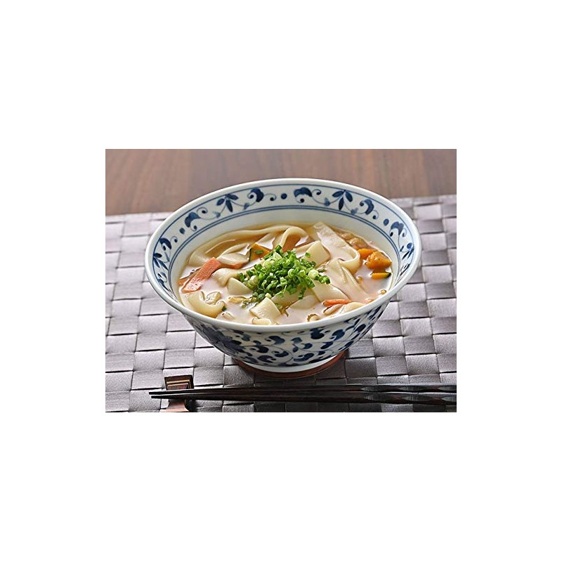 KIKUKCB Chrysanthemum Arabesque UK Noodle Bowl, 33.8 fl oz (1,100