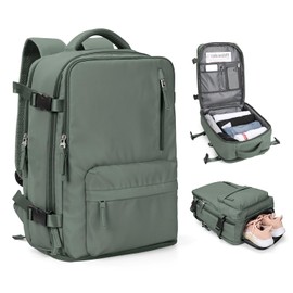 SZLX Large Travel Backpack for Women Men Cabin Bags for Ryanair Easyjet Underseat Hand Luggage Bag Carry on Travel Backpack Cabin Size Flight Rucksack Fit 14 Inch Laptop with Shoe Compartment