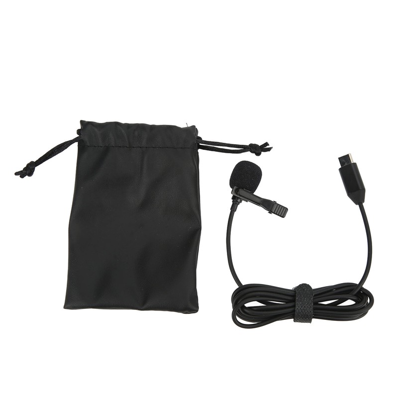 Wireless Lavalier Microphone ‑34dB Metal Lapel Mic for Insta360 ONE