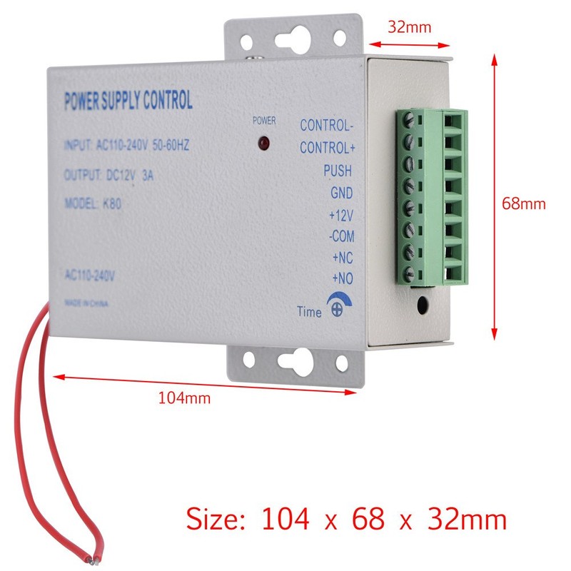 fosa Electric Door Lock Power Supply, Input AC110V-240V Output DC