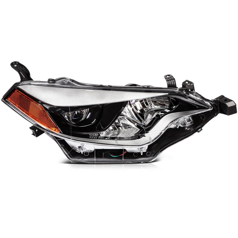LSAILON LED Projector Headlights Fit For Toyota Corolla 2014-2016 Black