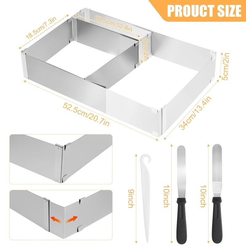 TayBong Rectangular Adjustable Baking Frame