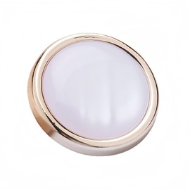 10 PCS Gold White Pearl Buttons Fastener - Versatile Sewing Accessories for DIY Garment, Clothing, Handmade Projects, and Scrapbooking