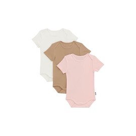 Bonds Baby Rib Shortsleeve Bodysuit 3 Pack, P1 (3 Pack), 1 (12-18 Months)