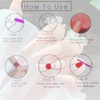 SINLOV 24 Pieces False Coffin Nails, Shiny Gradient Press on
