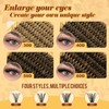QUEWEL Cluster Lashes 4 Stile 480 STK Einzelne Wimpern 10-18