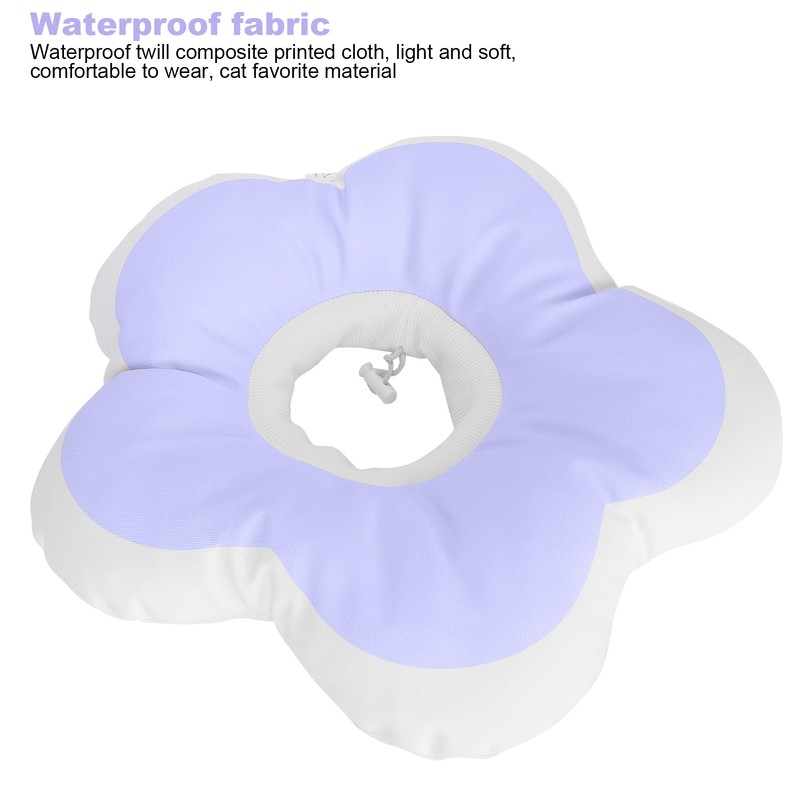 Flower Shaped Pet Recovery Elizabeth Collar Waterproof Cat AntiLicking Collar